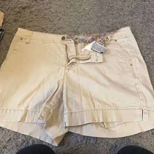 khaki shorts